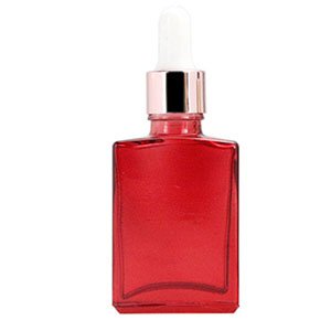 matt glass rectangle essential oil dropper bottle