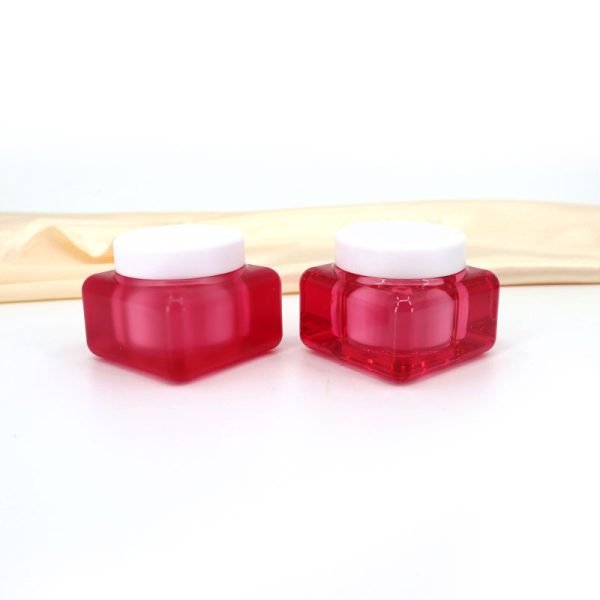 Colorful Acrylic Jars with Lids for Cosmetic Packaging - Image 2