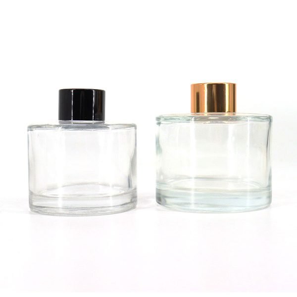 Luxury Empty Glass Reed Diffuser Bottle with Gold Gap - Image 3