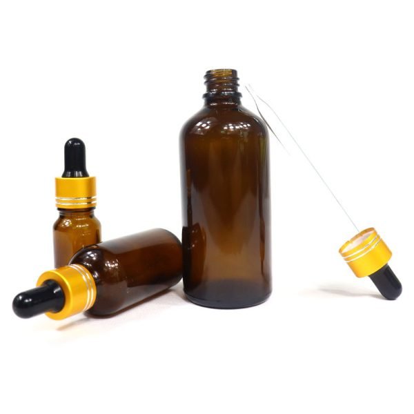 Empty Amber Glass Dropper Bottle Wholesale - Image 3