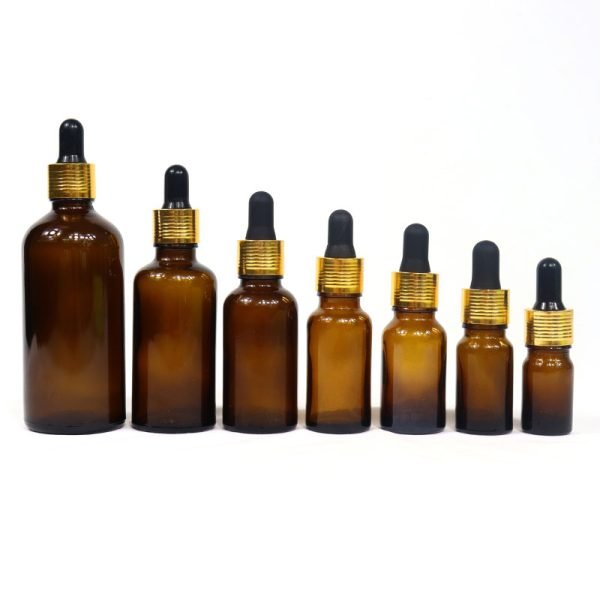 Empty Amber Glass Dropper Bottle Wholesale - Image 5