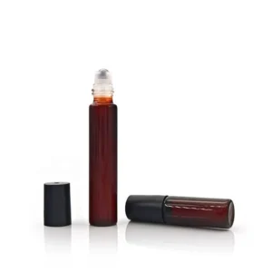 amber glass essential oil roll on bottle
