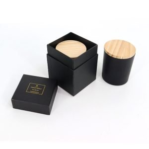Gift Boxes for Candles Black Cardboard Box for Candle Packaging