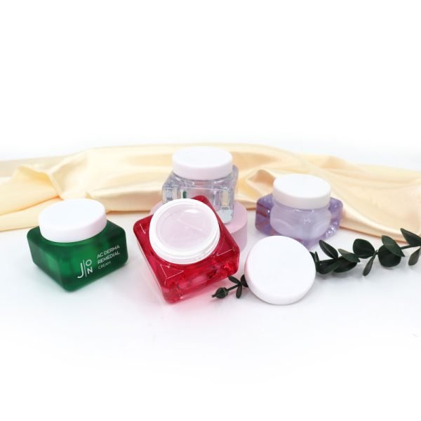 Colorful Acrylic Jars with Lids for Cosmetic Packaging - Image 3