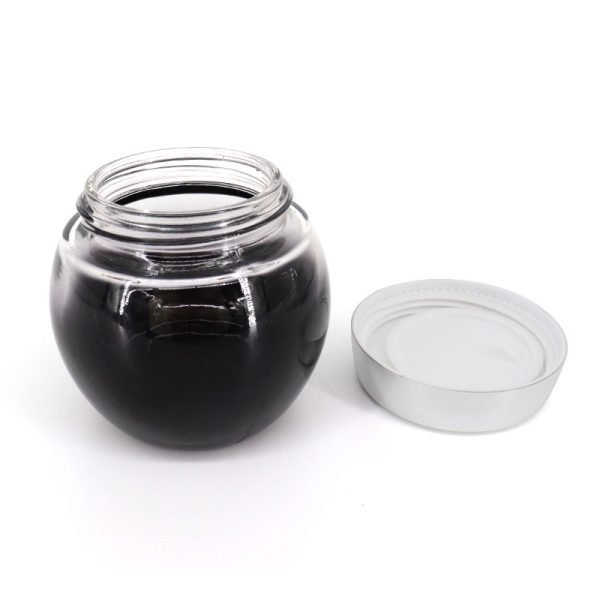 Round Glass Cosmetic Cream Jar Frosted Black White 50g 100g - Image 5