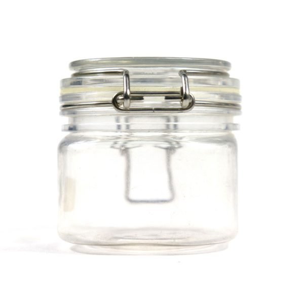 Empty Glass Honey Jar