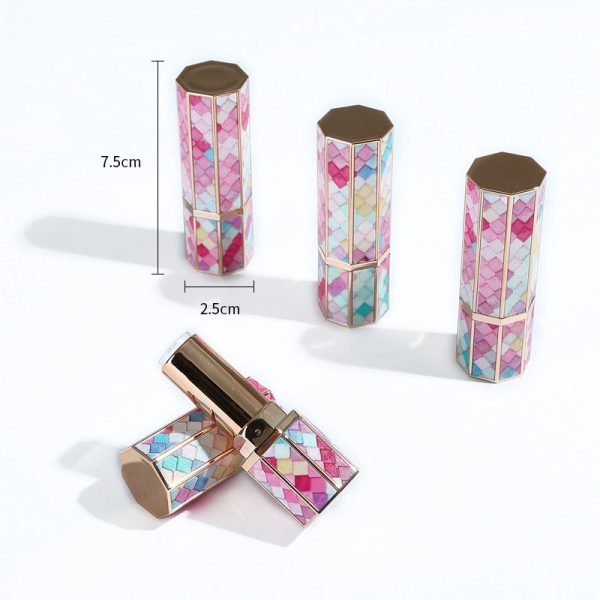 empty pink lipstick containers