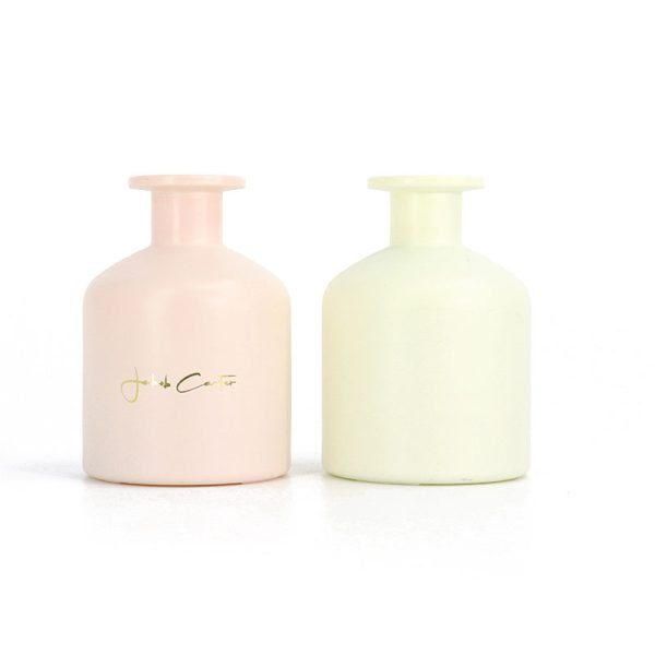 Empty Frosted Glass Reed Diffuser Bottle with Cap and Stick - Image 7