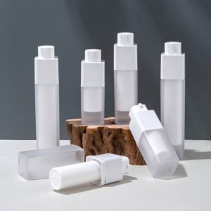 frosted plastic rotate airless pump bottle