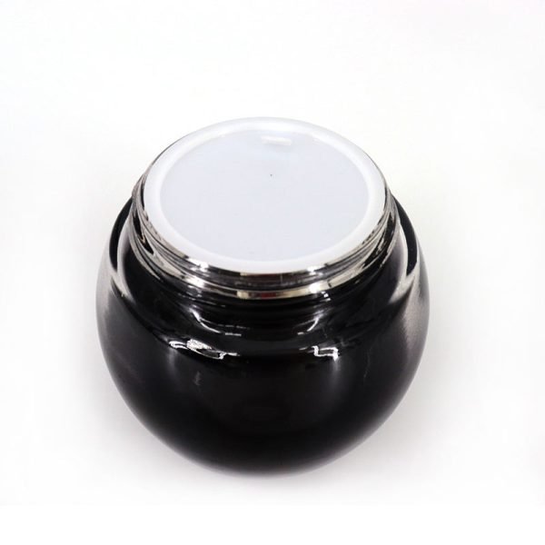 Round Glass Cosmetic Cream Jar Frosted Black White 50g 100g - Image 7