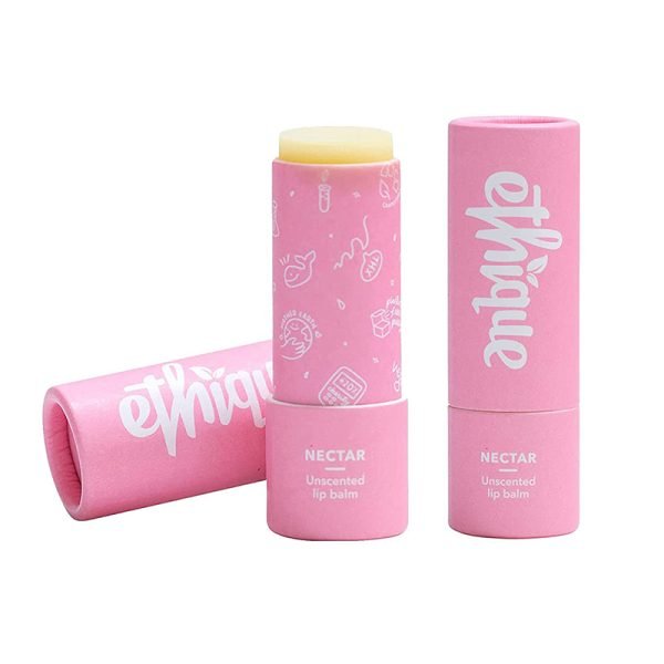 Pink Kraft Paper Lid Balm Tube