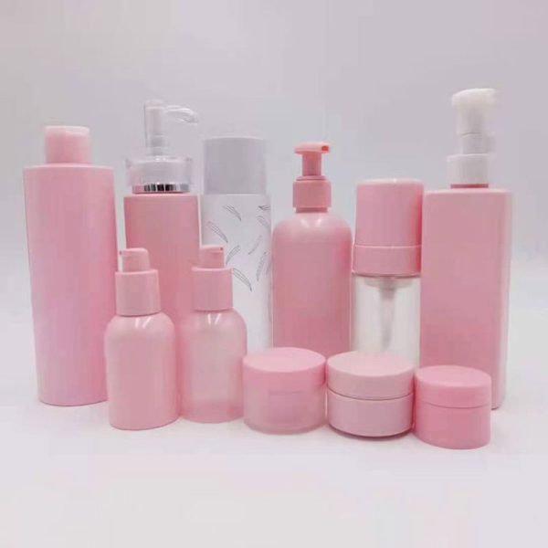 pink plastic cosmetic container