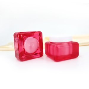 Colorful Acrylic Jars with Lids for Cosmetic Packaging