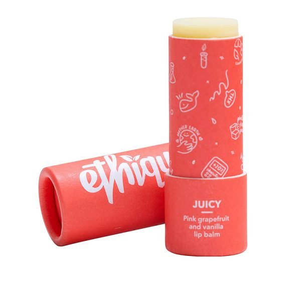 Red Paperboard Lip Balm Tube
