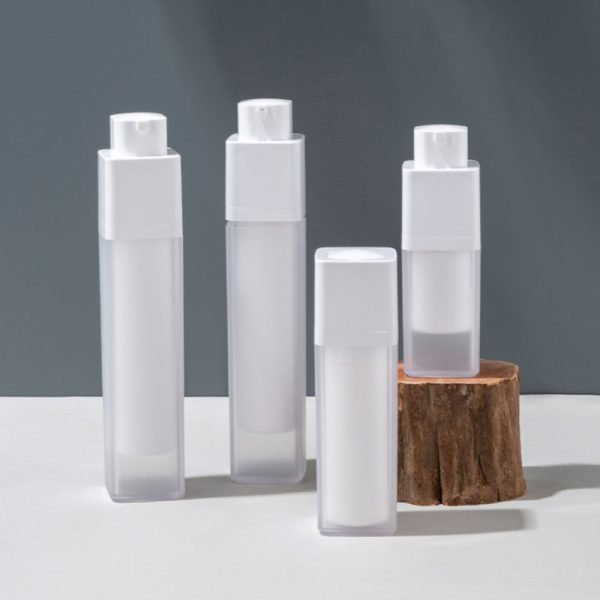 refillable airless pump bottle