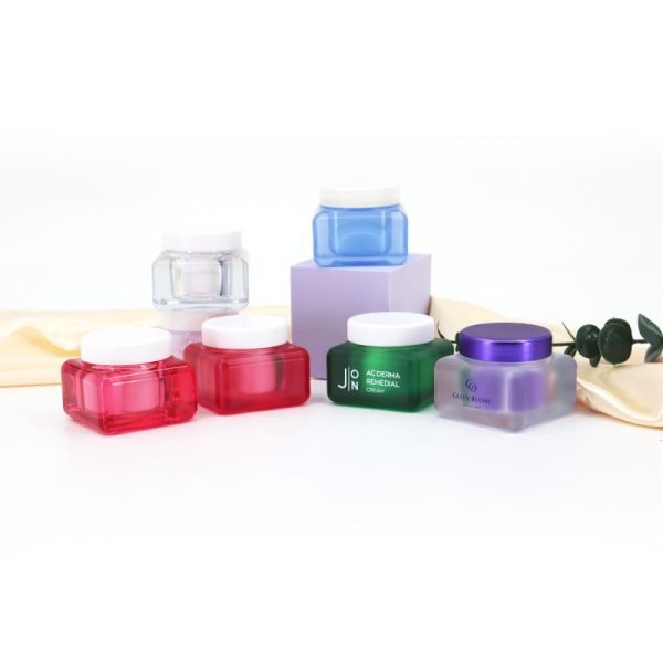 Colorful Acrylic Jars with Lids for Cosmetic Packaging - Image 7