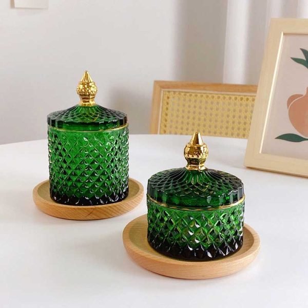 antique glass jars with lids