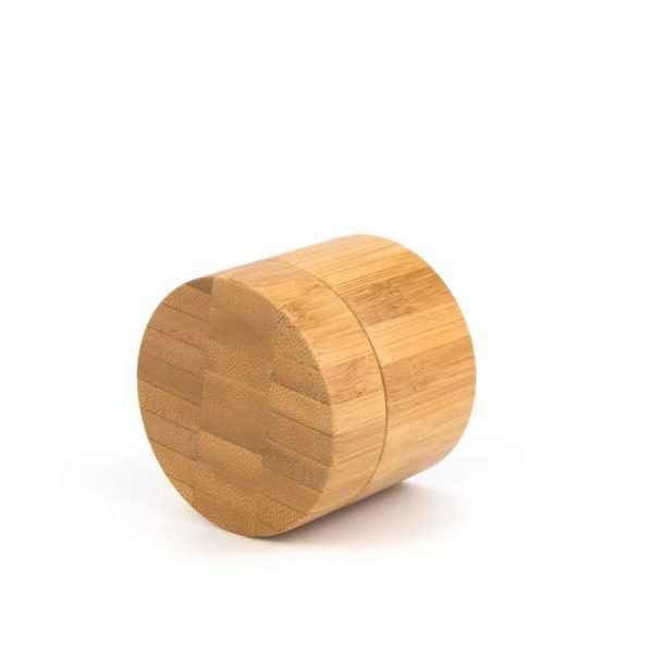 empty bamboo box cosmetic jar