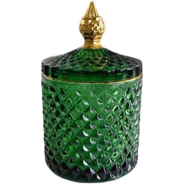 crystal glass canisters and jars