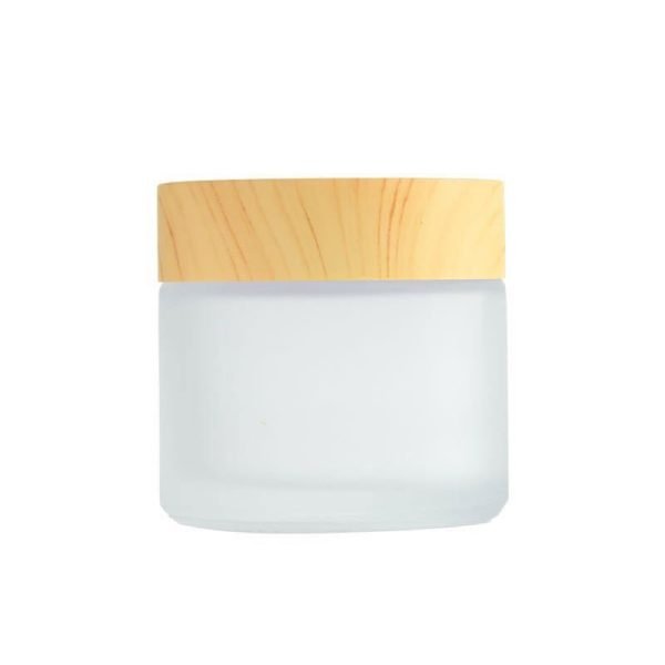 glass bottle with bamboo lid