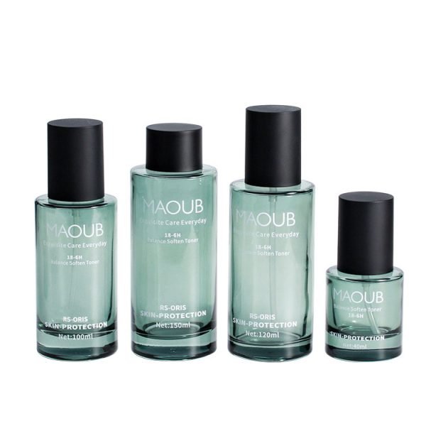 green lotion pump bottles