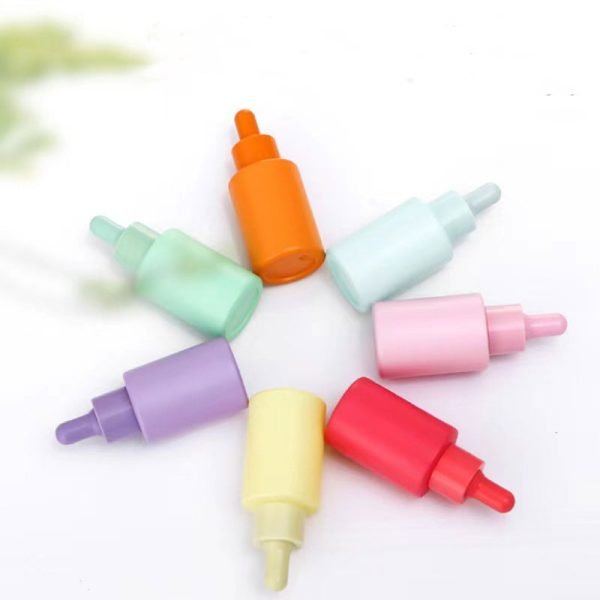 macaron colored cosmetic packaging container