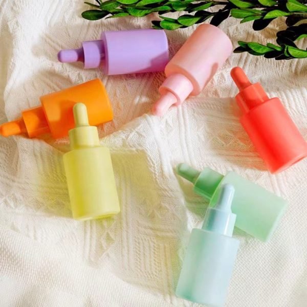 matte colored dropper bottle