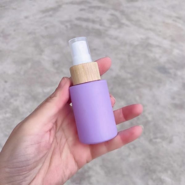 purple matte colored dropper bottle