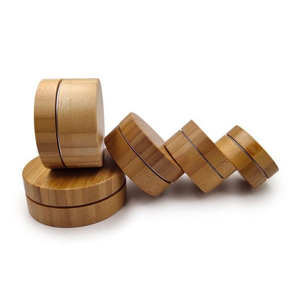 Empty Bamboo Cosmetic Jars with Aluminum Liners - Image 10
