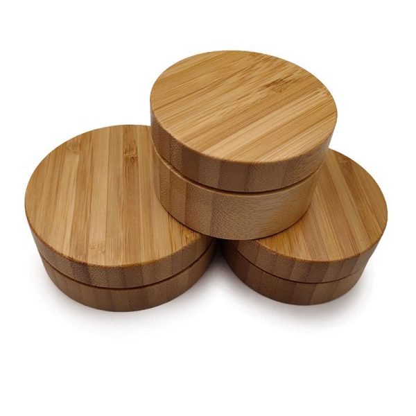 Empty Bamboo Cosmetic Jars with Aluminum Liners - Image 7