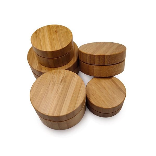 Empty Bamboo Cosmetic Jars with Aluminum Liners - Image 6