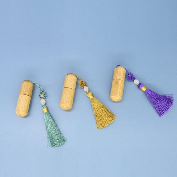Mini Bamboo Perfume Bottle Travel