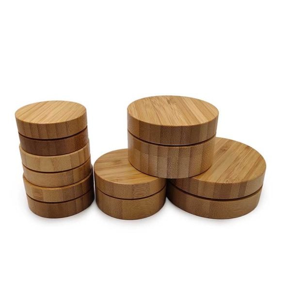 Empty Bamboo Cosmetic Jars with Aluminum Liners - Image 5