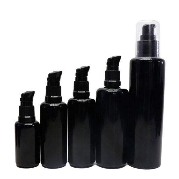 Empty Miron Violet Glass Bottles with Treatment Pump & Cap - Image 10