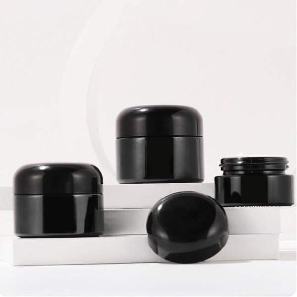 Pocket Size Black Ultra Violet Cosmetic Jar