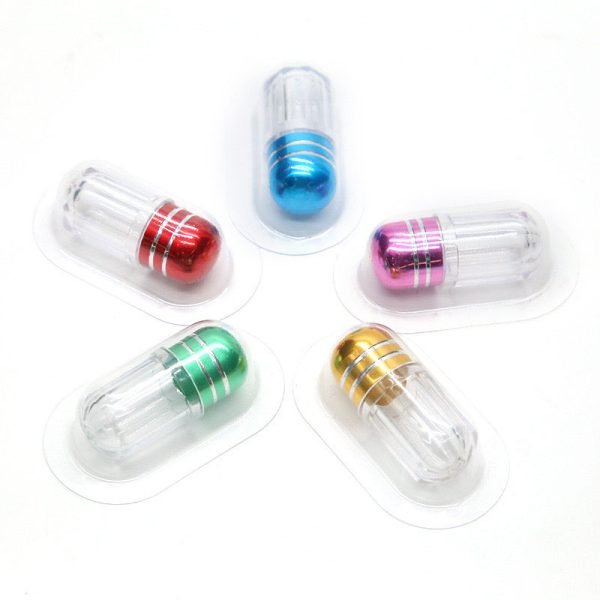 small plastic vials for pill holding