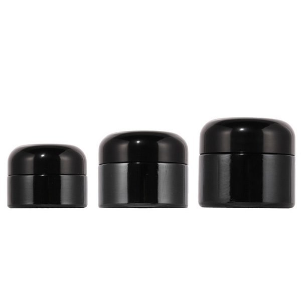 Ultraviolet Glass Black Cosmetic Jars 30ml 50ml Face Cream Jar - Image 9
