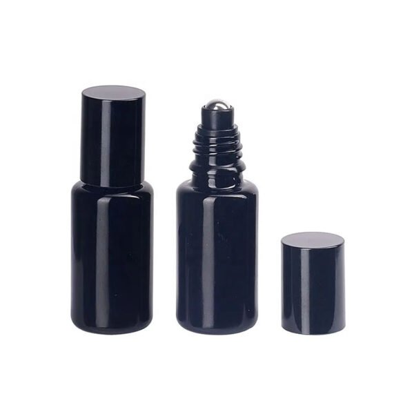 15ml UV glass roll on bottle with glass roller ball