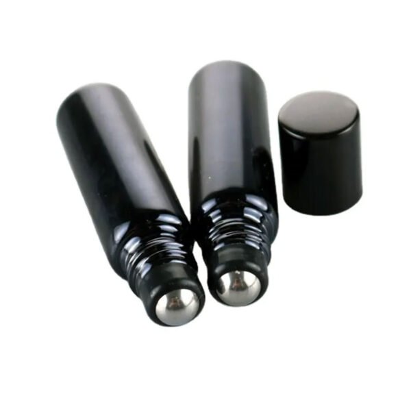 essential oil glass bottles with steel roller