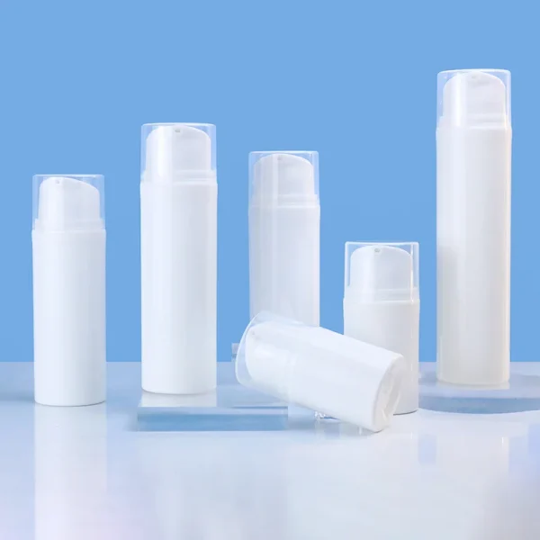 white PP airless pump bottle