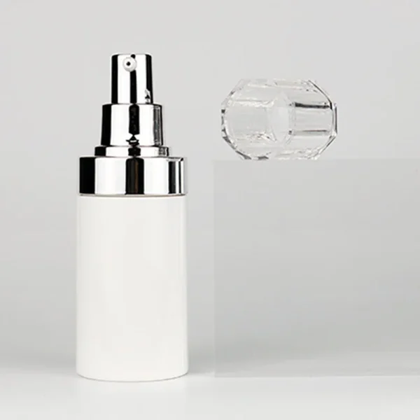 Airless Lotion Pump Bottle with Clear AS Cap