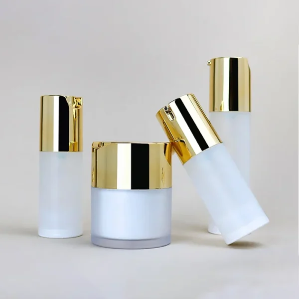 refillable airless pump cream jars