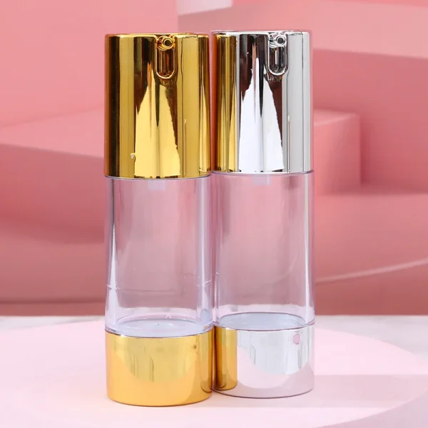 U-shape vacuum lotion bottles
