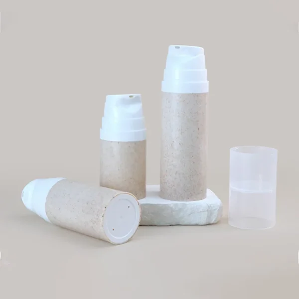 wheat straw airless pump bottle