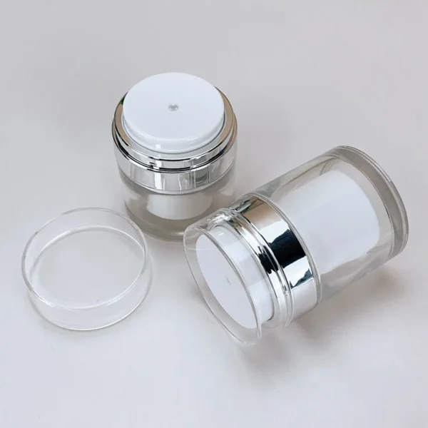 50ml airless glass cosmetic jar