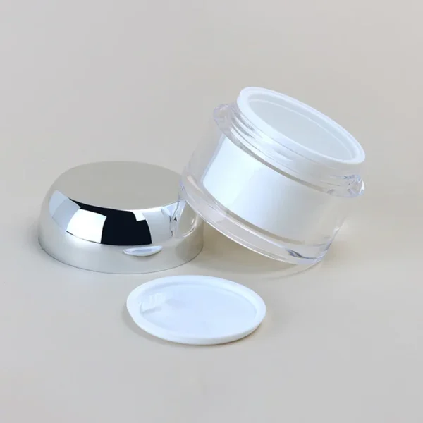 acrylic pp double wall cream jar