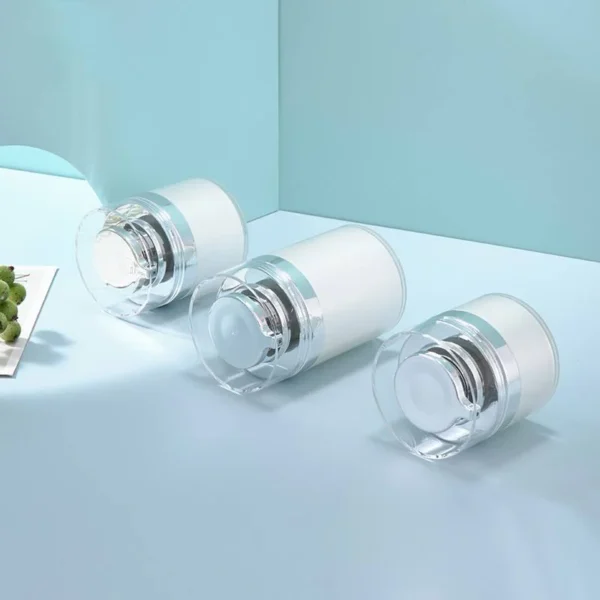 airless acrylic jar with lid