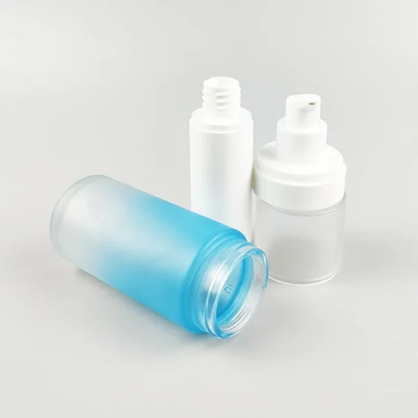 airless glass bottle for skincare packaging