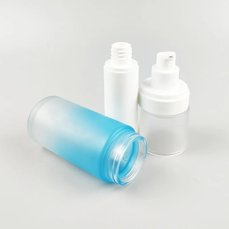 frosted glass airless pump bottles