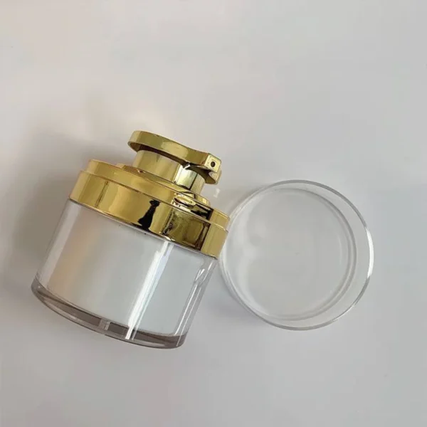 airless pump bottle with screw on lid